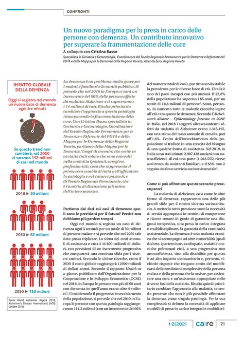 Intervista colloquio con Cristina Basso - Una mappa per le demenze Veneto